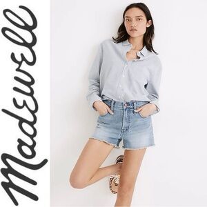 🔥CLOSET CLEAROUT🔥 MADEWELL The Perfect Jean Short Size 32 Balsam Wash NWOT